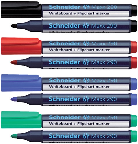 Viltstift Schneider 290 whiteboard rond blauw 2-3mm-2
