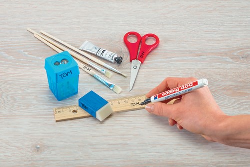 Viltstift edding 400 rond rood 1mm-3