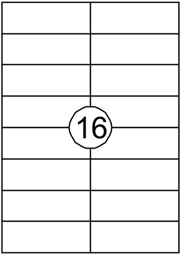 Etiket Quantore 105x37mm 1600stuks
