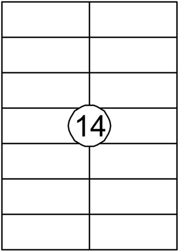 Etiket Avery DP144-100 105x42mm kopieren 1400stuks-2