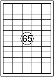 Etiket Quantore 38X21.2mm 975stuks