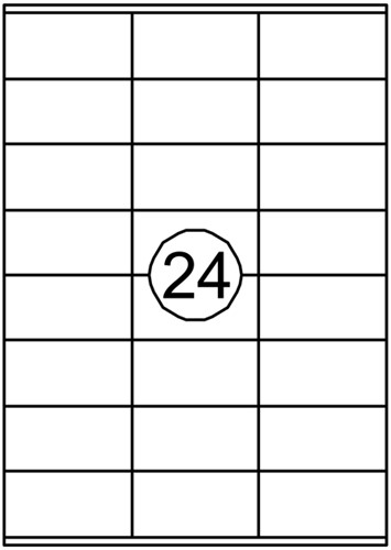 Etiket Avery DP246-100 70x36mm kopieren 2400stuks-2