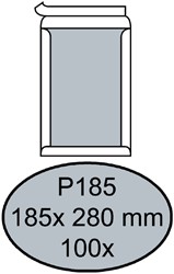 Envelop Quantore bordrug P185 185x280mm zelfkl. wit 100stuks