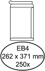 Envelop Quantore akte EB4 262x371mm zelfklevend wit 250stuks