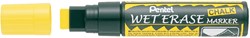 Viltstift Pentel SMW56 krijtmarker geel 8-16mm