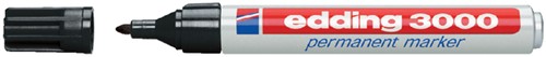 Viltstift edding 3000 rond zwart 1.5-3mm blister à 4st-2