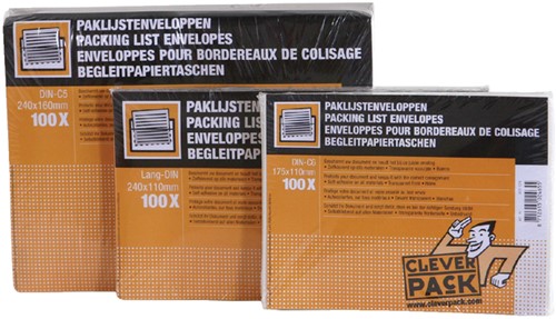 Paklijstenvelop CleverPack zelfklevend blanco 165x112 100st-2