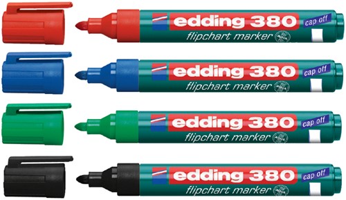 Viltstift edding 380 flipover rond blauw 1.5-3mm-2