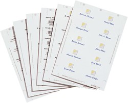 Badgekaart Durable 1451 bedrukbaar 30x60mm 540stuks