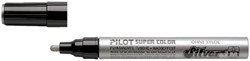Viltstift PILOT Super SC-S-M lakmarker rond zilver 2mm