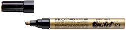 Viltstift PILOT Super SC-G-M lakmarker rond goud 2mm