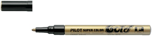 Viltstift PILOT Super SC-G-F lakmarker rond goud 1mm