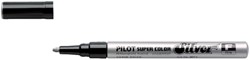 Viltstift PILOT Super SC-S-F lakmarker rond zilver 1mm