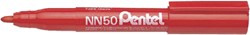 Viltstift Pentel NN50 rond rood 1.5-3mm