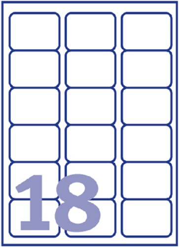 Etiket Avery J8161-10 63.5x46.6mm wit 180 stuks-2