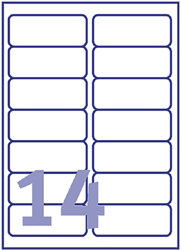 Etiket Avery L7563-25 99.1x38.1mm transparant mat 350 stuks-2