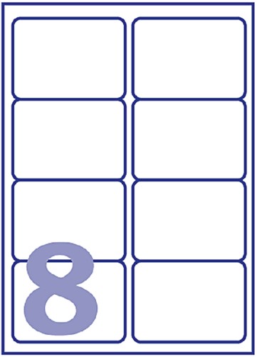 Etiket Avery L7565-25 99.1x67.7mm transparant 200 stuks-2