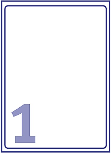 Etiket Avery J8167-25 199.6x289.1mm wit 25 stuks-2