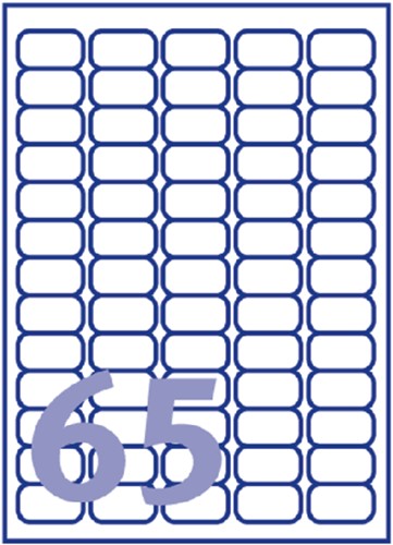 Etiket Avery J8651-10 38.1x21.2mm wit 650 stuks-2