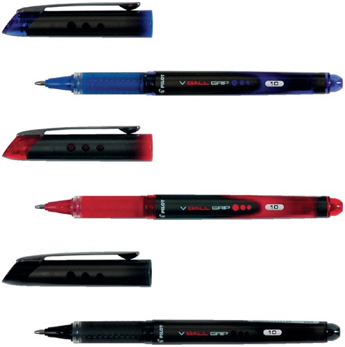 Rollerpen PILOT V-Ball grip VB10 rood 0.6mm-2
