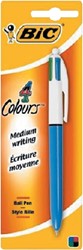 Balpen Bic 4kleuren medium blister