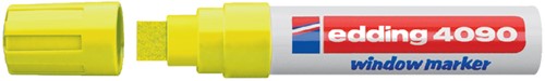 Viltstift edding 4090 window schuin neongeel 4-15mm blister-2