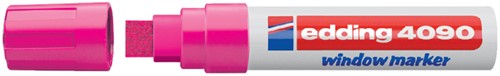 Viltstift edding 4090 window schuin neonroze 4-15mm blister-2