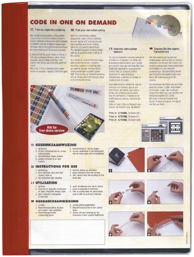 Rapportenmap met JalemaClip A4 rood-2