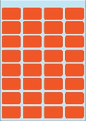 Etiket Herma 3642 12x19mm rood 160stuks