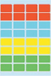 Etiket Herma 3631 12x19mm assorti 160stuks