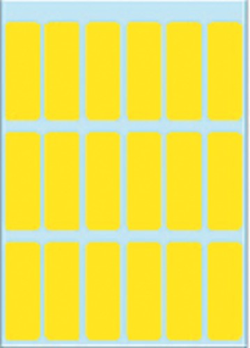 Etiket Herma 3651 12x34mm geel 90stuks