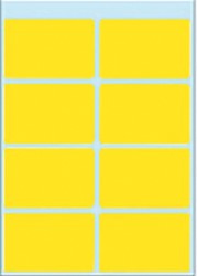 Etiket Herma 3691 26x40mm geel 40stuks