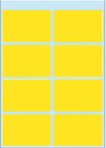 Etiket Herma 3691 26x40mm geel 40stuks