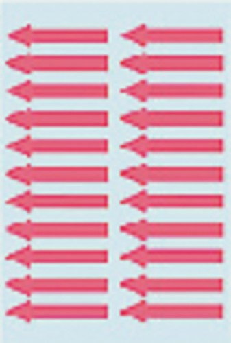 Etiket HERMA 4143 38x7mm pijl rood 88 stuks