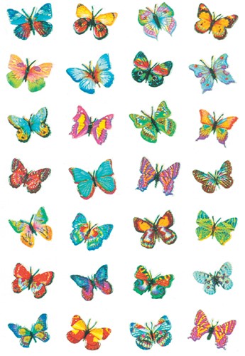 Etiket Herma vlinder glitter folie