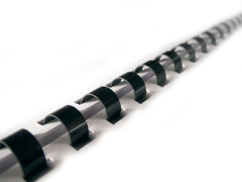 Bindrug GBC 10mm 21rings A4 zwart 100stuks-3