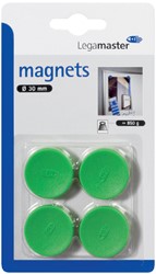 Magneet Legamaster 30mm 850gr groen 4stuks