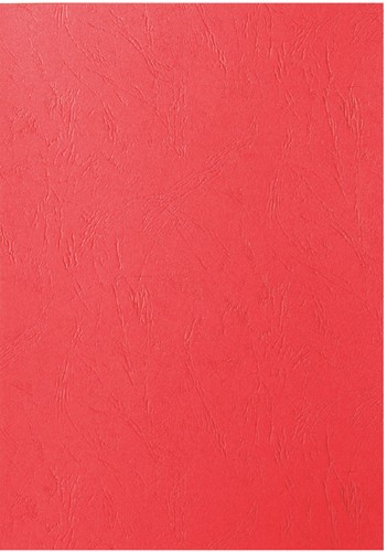 Voorblad GBC A4 lederlook rood 100stuks