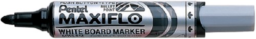 Viltstift Pentel MWL5M Maxiflo whiteboard zwart 3mm