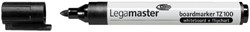 Viltstift Legamaster TZ100 whiteboard rond zwart 1.5-3mm