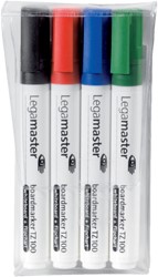 Viltstift Legamaster TZ100 whiteboard rond ass 1.5-3mm 4st