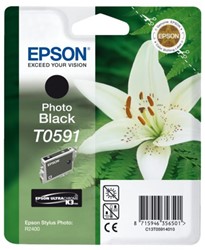 Inkcartridge Epson T0591 foto zwart