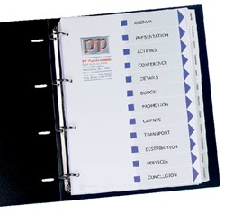 Onglets A4 à 11 trous