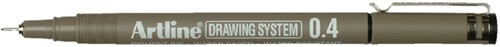 Fineliner Artline zwart 0.4mm