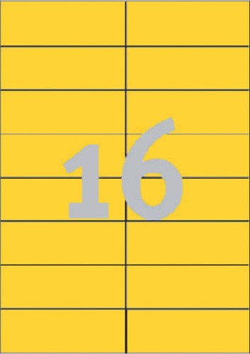 Etiket Avery 3455 105x37mm geel 1600 stuks-2