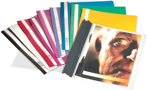 Snelhechter Durable 2570 A4 PVC geel-2