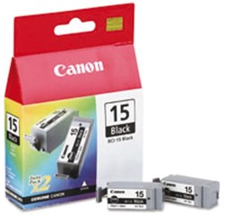 Inkcartridge Canon BCI-15 zwart 2x