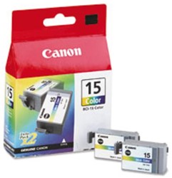 Inkcartridge Canon BCI-15 kleur 2x