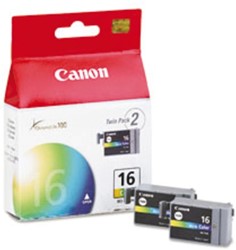 Inkcartridge Canon BCI-16 kleur 2x