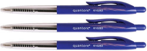 Balpen Quantore drukknop blauw-2